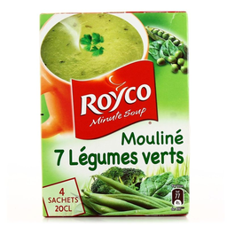 ROYCO soupe déshydratée mouliné 7 légumes verts: les 4 sachets