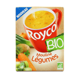 ROYCO soupe déshydratée légumes BIO: la boîte de 3 sachets - 18g - 54g