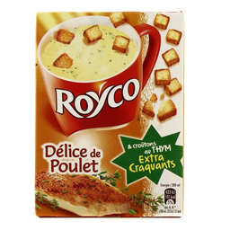ROYCO soupe déshydratée poulet croûtons les 3 sachets - 55,2g