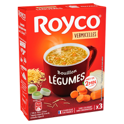 ROYCO Soupe instantanée légumes et vermicelles 3 sachets 3x60cl