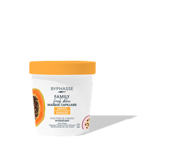 Byphasse Family Fresh Delice Masque Capillaire Papaye, Fruit De La Passion & Mangue Tous Types De Cheveux 250Ml