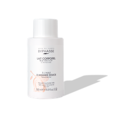 BYPHASSE lait corporel nutritif à l'huile d'amande douce peaux sèches (bouteille) 500ml