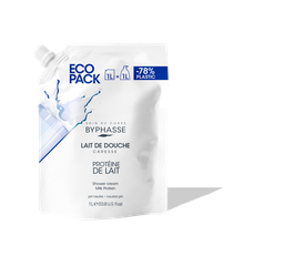 BYPHASSE ecopack caresse lait de douche protéine de lait 1l