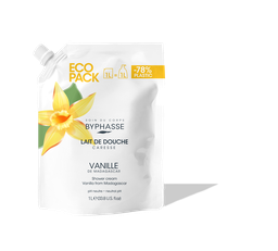 BYPHASSE ecopack caresse lait de douche vanille 1l