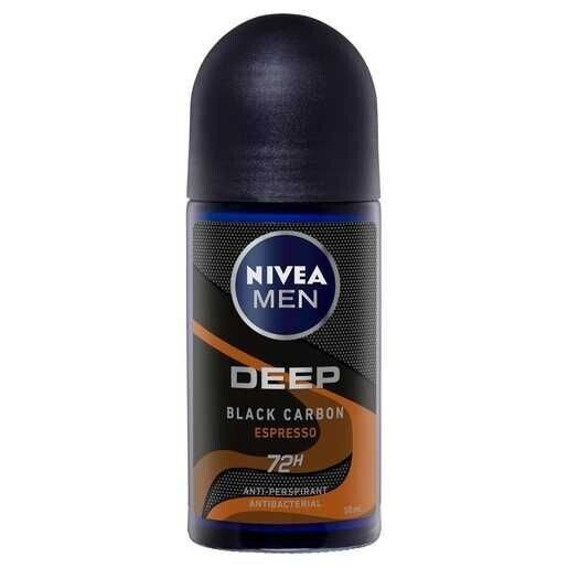 Nivea Deo Roll-On 50Ml Men Deep Black Charcoal