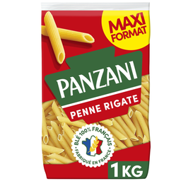 Panzani Penne Rigate Blé Français Maxi Format 1Kg