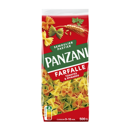 Panzani Pâtes Farfalle Épinards Tomates : Le Paquet De 500 G