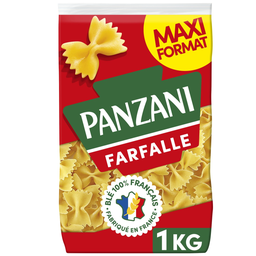 Panzani Farfalle Blé Français Maxi Format 1Kg