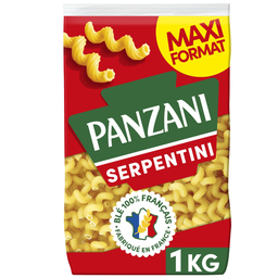 PANZANI Pâtes SERPENTINI blé Français -1kg