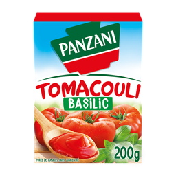 PANZANI Sauce tomacouli purée de tomates fraîches basilic en brique 200g