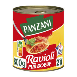 PANZANI Ravioli pur bœuf Le plat familial de 800g