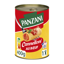 PANZANI plat cuisiné cannelloni pur boeuf : 400g