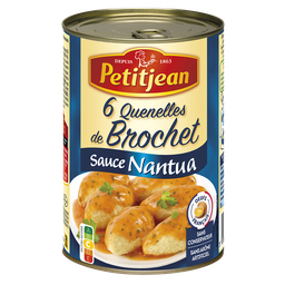 PETIT JEAN Quenelles de lucio en salsa Nantua 400g