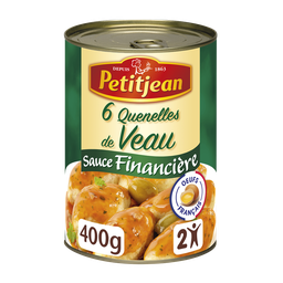 PETIT JEAN Quenelles de ternera en salsa financiera 400 g