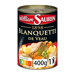 WILLIAM SAURIN Blanquette de veau en conserve 1 portion 400 g