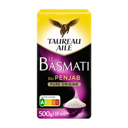 TAUREAU AILE Riz basmati du Penjab pure origine 500 g