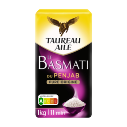 TAUREAU AILE Riz basmati du Penjab pure origine 1 kg