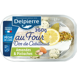 DELPIERRE Dos de cabillaud MSC amandes pistaches basilic