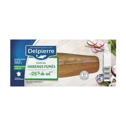 DELPIERRE Filets de Harengs Fumés Réduit en Sel