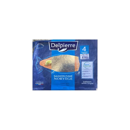 DELPIERRE Salmão Fumado da Noruega 4 Fatias 120 g