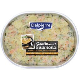 DELPIERRE Gratinado de 2 Salmões 600 g