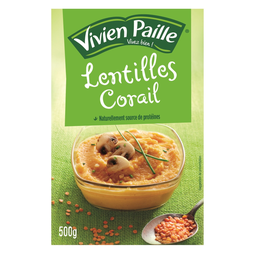 VIVIEN PAILLE Lentilhas Coral 500 g