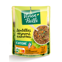 VIVIEN PAILLE Lentilles oignons carottes express 250 g
