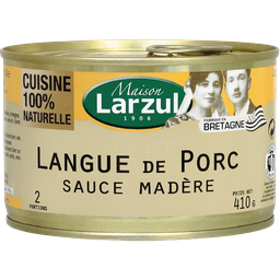 LARZUL Langue de porc sauce Madère 2 portions 410 g