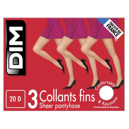 DIM Women's Palma thin tights T6 pack of 3