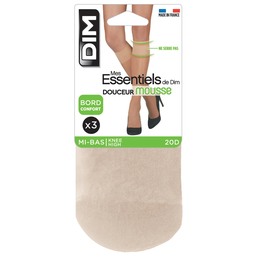 DIM Medias hasta la rodilla mujer capri Mes Essentiels lote de 3 pares