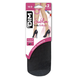DIM Sublim Voile Brillant Knee-Highs black 2-pair pack