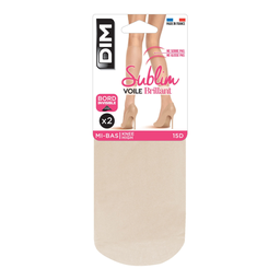 DIM Capri Sublim shiny voile knee-highs size 35/41 pack of 2 pairs