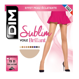 DIM Women's sheer shiny tights 15D T1 Sublim