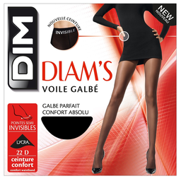 DIM Women's sheer black shaping tights 22D T1 Diam's