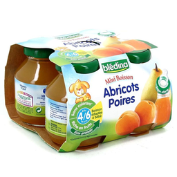 BLÉDINA biberon abricot poire 4X12,5cl
