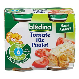BLEDINA Plat Tomate Poulet Riz 2x200g