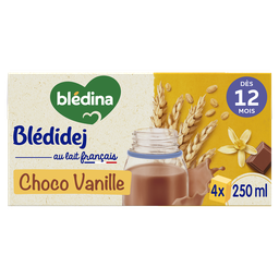 BLÉDINA Céréales bébé dès 12 mois Choco Vanille Croissance Blédidej