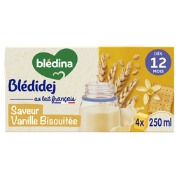 BLÉDINA Céréales bébé dès 12 mois Biscuité Vanille Croissance Blédidej
