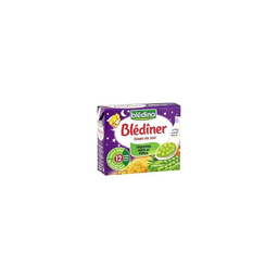 BLEDINER Bledina Soupe Légumes Verts/Pâtes 2x250 ml