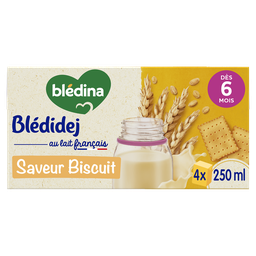 BLÉDINA Céréales bébé dès 6 mois saveur biscuit Blédidej