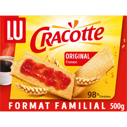 CRACOTTE Biscottes au froment 500g