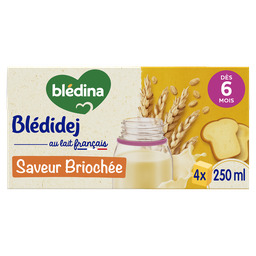 BLEDIDEJ Céréales bébé dès 6 mois saveur briochée BLEDINA