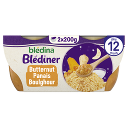 BLÉDINA BLEDINER Bol potiron panais boulghour dès 12 mois 2x200g