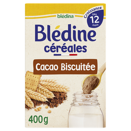 Blédina Céréales Bébé Croissance Choco Biscuitée Dès 12 Mois - Blédine La Boite De 400 G