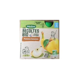 BLEDINER Bledina Grde Pom/Ban Bio 4x90 g
