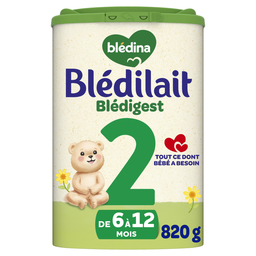 BLEDILAIT Blédigest Leche de continuación en polvo 6-12 meses 820 g
