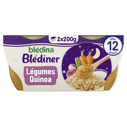 BLEDINER Bol mijoté de légumes et quinoa dès 12 mois 2x200g