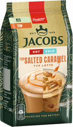 JACOBS kaffeespezialitäten kaffee instant getraenk hot cold typ salted caramel typ latte 340g