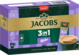 JACOBS instant sticks kaffee instant getraenk 3In1 milka 10X12,4g