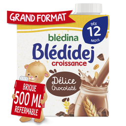 BLÉDINA BLEDIDEJ Céréales lactées chocolat dès 12 mois 500ml